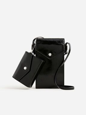 J. Crew Gracie phone bag in black